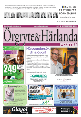 September 2014 - Örgryte & Härlanda Posten