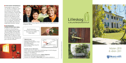 hösten 2010 & våren 2011 - Lilleskog Själavårdsinstitut