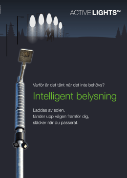 Intelligent belysning