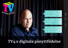 TV4:s digitala pånyttfödelse - TV