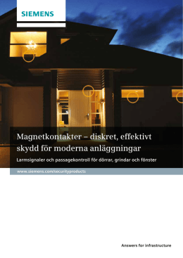 Magnetkontakter - Security Products Norge