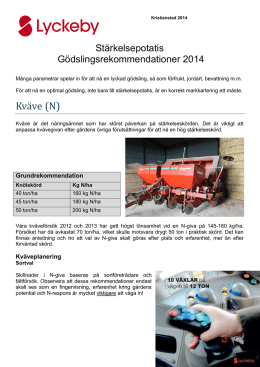 Gödslingsrekommendationer 2014 - lyckeby