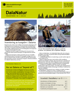 Dala-Natur juni 2014 - Naturskyddsföreningen Dalarna