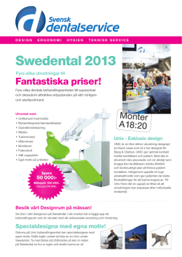 Swedental 2013 - Svensk Dentalservice