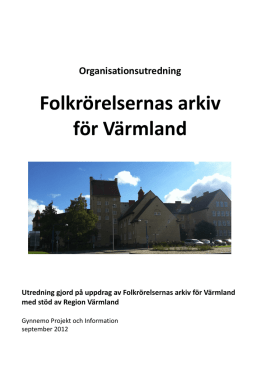 Folkrörelsernas arkiv för Värmland