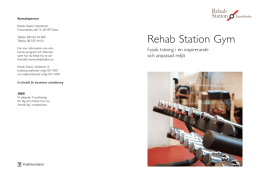Rehab Station Gym - Rehab Station Stockholm