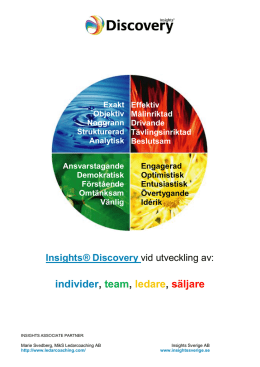 Möjligheter med Insights Discovery