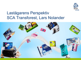 Lars Nolander - SCA Transforest