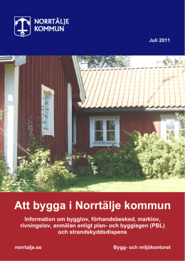 Att bygga i Norrtälje kommun (II)