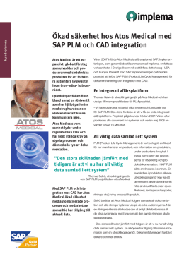 Ökad säkerhet hos Atos Medical med SAP PLM och CAD