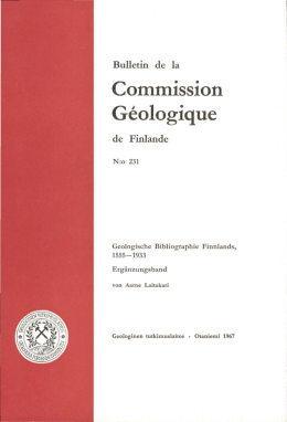 Commission Geologique