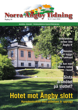 Tidning 2 2014 - Norra Ängby Trädgårdsstadsförening