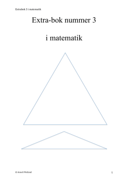 Extra-bok nummer 3 i matematik