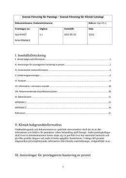Endometrium (2012) - Svensk förening för Patologi