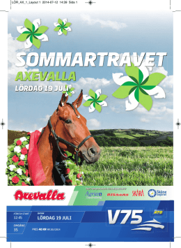 1 - Axevalla Travbana