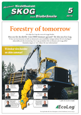 Forestry of tomorrow