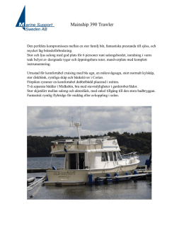 Mainship 390 Trawler - Marine Support Sweden AB