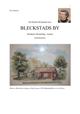 BLECKSTADS BY - Ola Lönnqvist