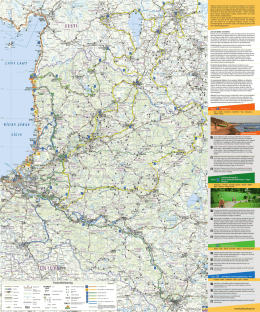 Norra Lettland Cykelvägskarta