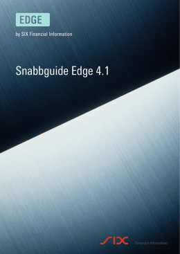 Snabbguide Edge 4.1