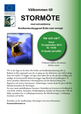 Stormöte 2013-09-18