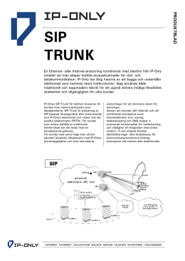 SIP TRUNK - IP-Only