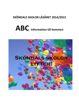 ABC Läsåret 2014/2015(639 kB, pdf) - Sandåkraskolan