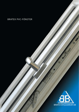 Bratex PVC-fönster - Broschyr