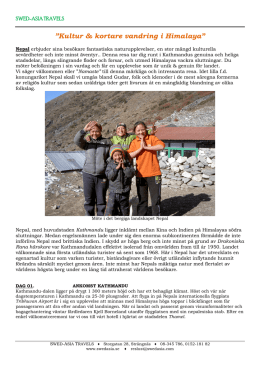 Kultur & kortare vandring i Himalaya” - Swed