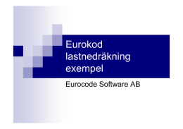 Eurokod lastnedräkning exempel