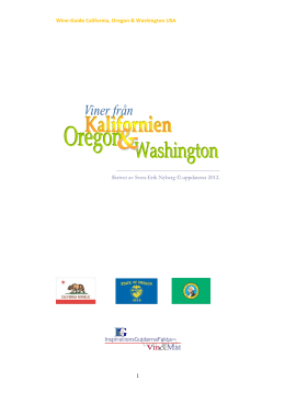 Wine-Guide California, Oregon & Washington USA 1