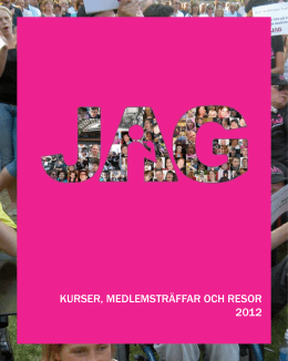 JAGs aktivitetskatalog för 2012.