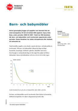 Barn och babymöbler - MSB:s statistik och analysverktyg IDA