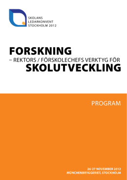 FORSKNING SKOLUTVECKLING - Professor Tomas Kroksmark