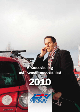Årsredovisning 2010 - Länstrafiken Norrbotten