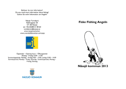 Fiske Fishing Angeln Nässjö kommun 2013