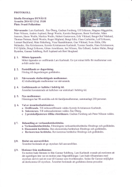 Protokoll årsmöte 2014-03-13