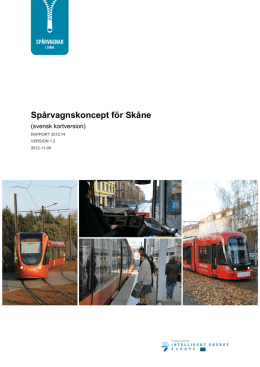 Spårvagnskoncept för Skåne