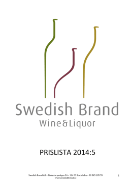 PRISLISTA 2014:5 - Swedish Brand AB