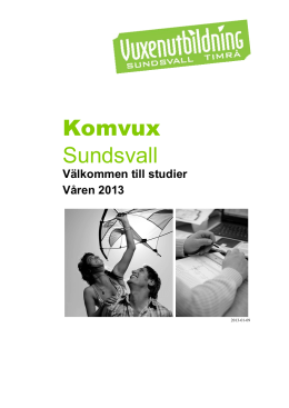 Komvux Sundsvall - Vuxenutbildning Sundsvall Timrå