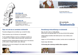Folder om telefontolk