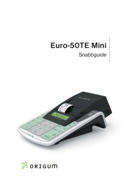 Snabbguide Euro-50TE