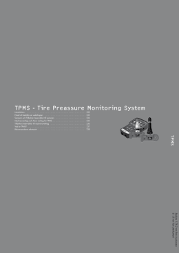 TPMS - Tire Preassure Monitoring System