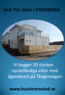 Prospekt Tångenvegen.pdf - Strömstad boligutveckling