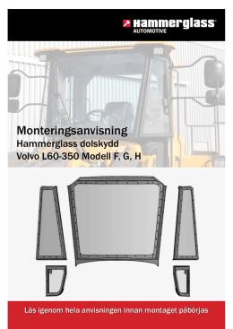 HmG-Automotive Monteringsanvisning Volvo