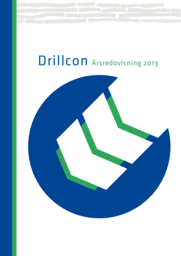 Drillcon Årsredovisning 2013