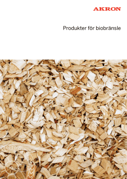 Produkter för biobränsle