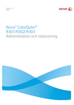 Xerox® ColorQube™ 9301/9302/9303 Administration och redovisning