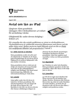 iPad-kontrakt 4-6 (493 kB, pdf) - Kista grundskola