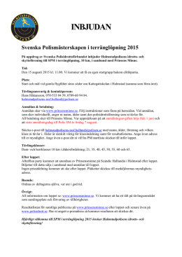 inbjudan 2015 - Svenska Polisidrottsförbundet